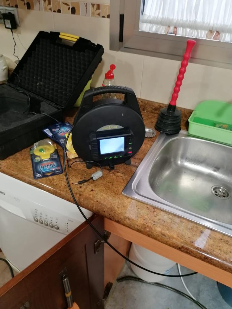 cámara inspección para tuberías