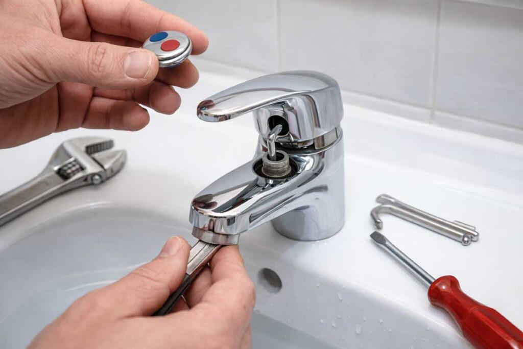 como desmontar un grifo monomando sin tornillo